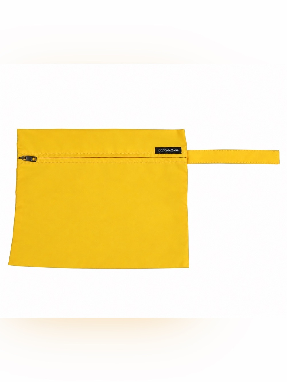 DOLCE & GABBANA Yellow Wristlet & Strap NWT